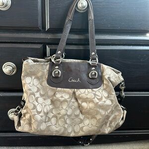 Coach Signature Brown Carryall